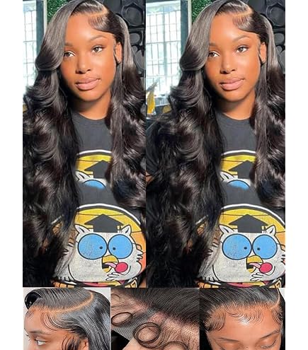 Amazon.com : Fongly Body Wave Lace Front Wigs Human Hair  display picture 1