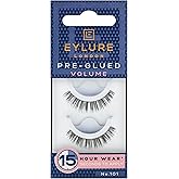 Eylure Press On Pre-Glued False Eyelashes, Volume Lash, No. 101, 1 Pair