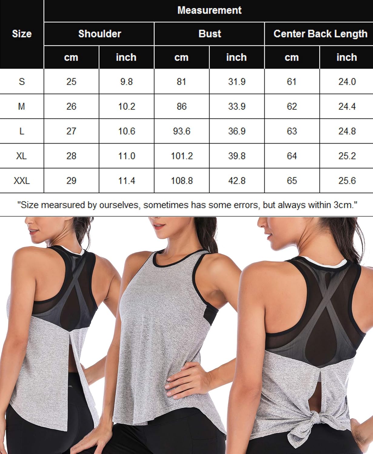 ADOME Workout Tops for Women Loose fit Racerback Tank Tops for Women Mesh Backless Muscle Tank Running Tank Tops at  Women’s Clothing store