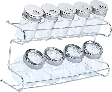 Amazon Co Jp Lapaul スッキリ収納 おしゃれ 卓上 棚 ボトル 調味料 スパイス ラック 調味料入れ セット 家庭 業務用 Aタイプ ホーム キッチン