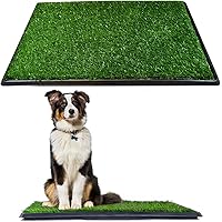 Premium Pet Dog Pee Turf Bathroom Relief System, Durable Weather Proof, Synthetic Grass, Housebreaking, Portable, Easy to Cle