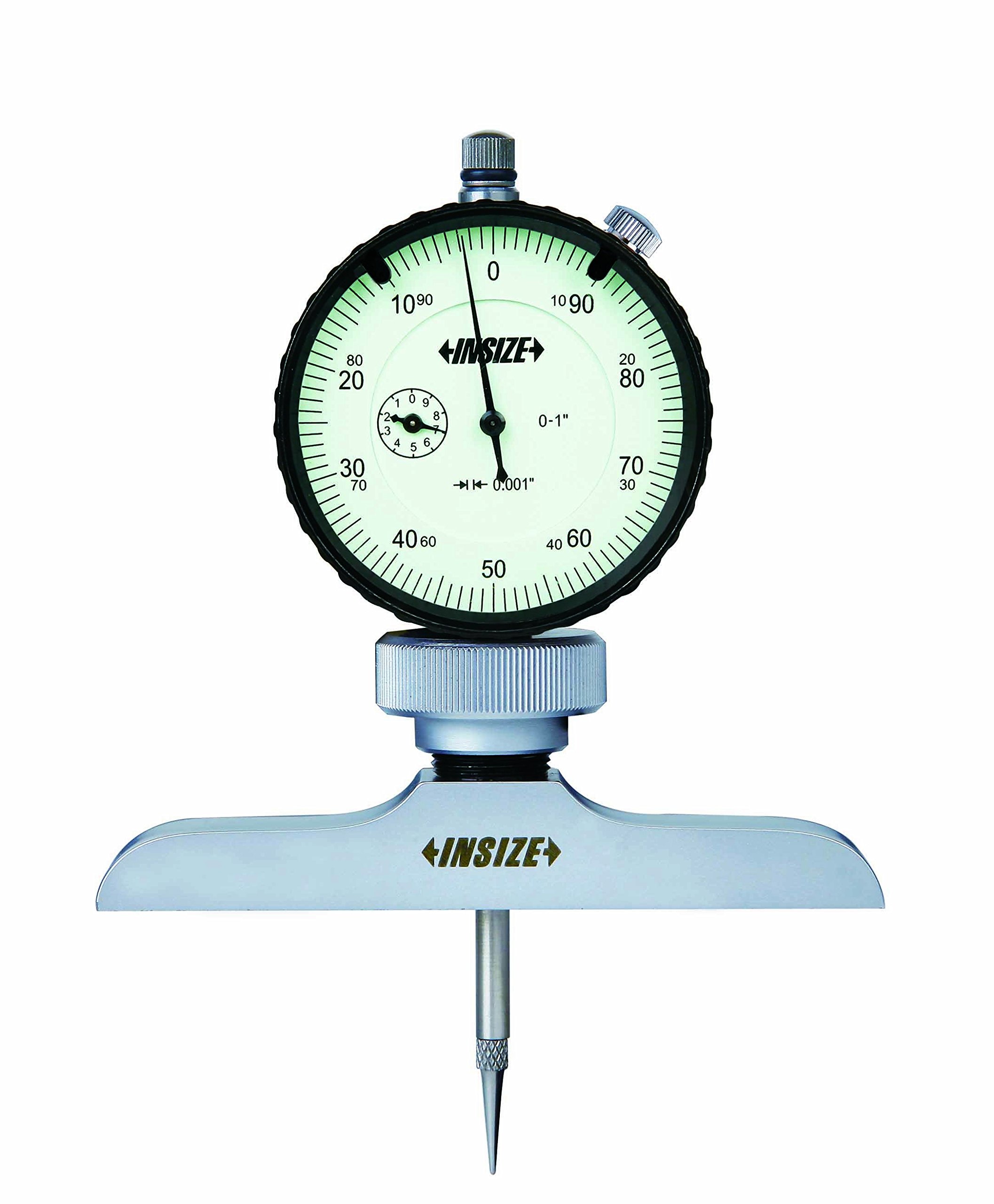 INSIZE 2341-2E2 Dial Depth Gage, 0.001" Dial Indicator Graduation, 0" - 12"