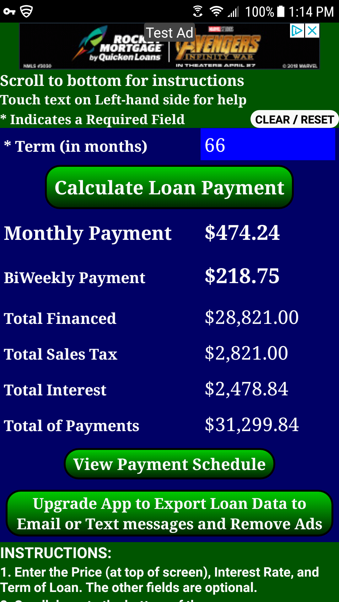 Auto Car Truck RV Loan Payment Calculator FREE Appstore