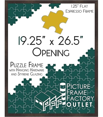 Amazon.com - PFFO 19.25x26.625 Puzzle Frame for Jigsaw Puzzle Wall
