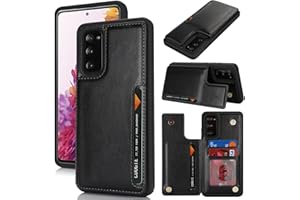 iCoverCase Compatible with Samsung Galaxy S20 FE Case with Card Holder, Wallet Case for Women Men [RFID Blocking] PU Leather 