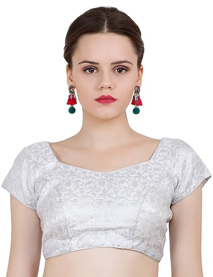 ND&R Womens readymade fully stitch saree blouse color golden