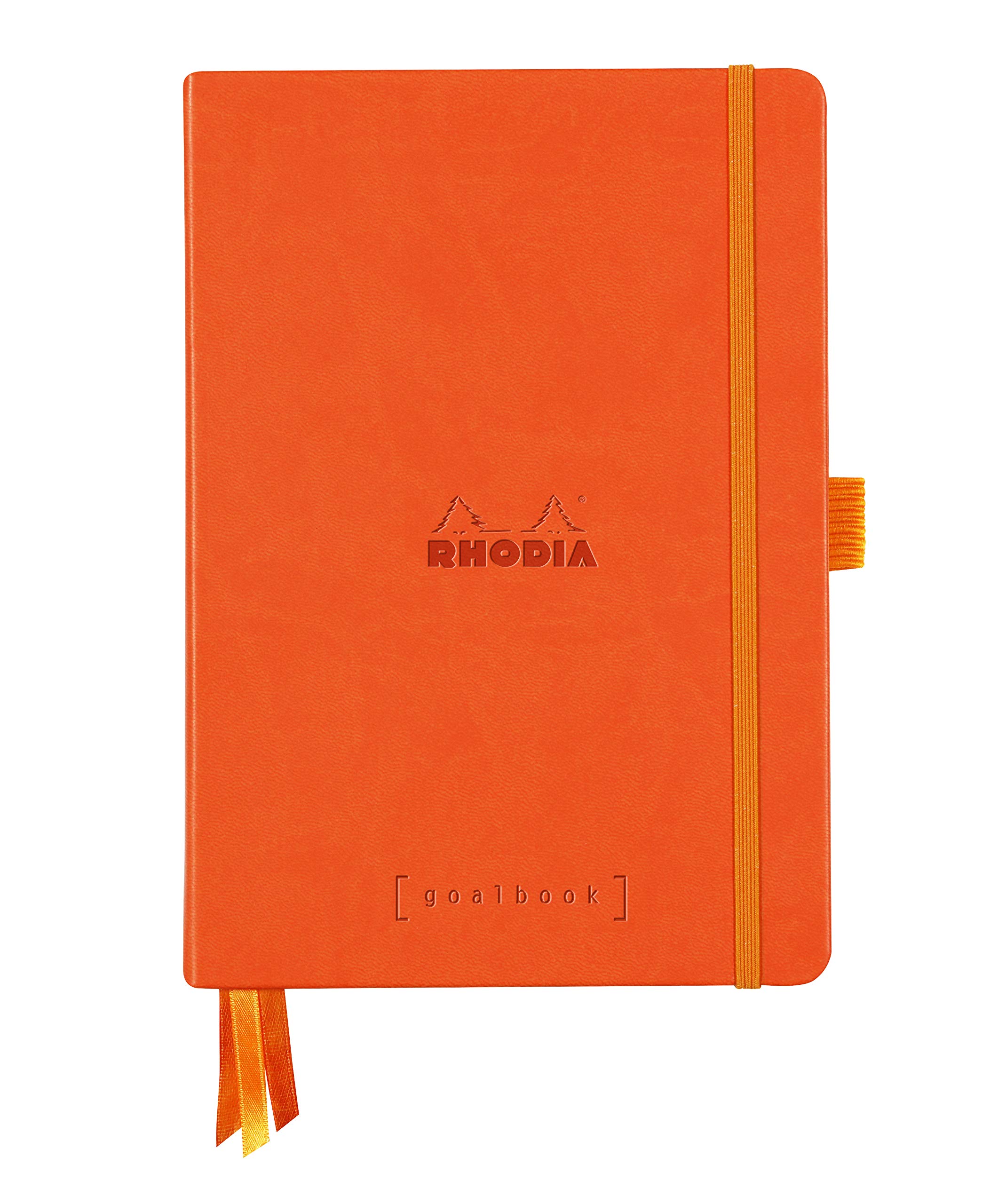 Rhodia Hardcover Goal Book, A5, Dot - Tangerine