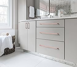 Goo-Ki Brushed Copper Cabinet Pulls with 12.6''Hole