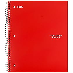Five Star Spiral Notebook + Study App, 3