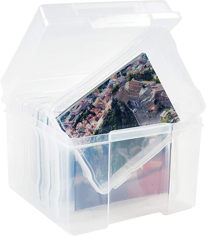 Office Mania Photo & Craft Storage Box with 6 5"x7" Inner Photo Case