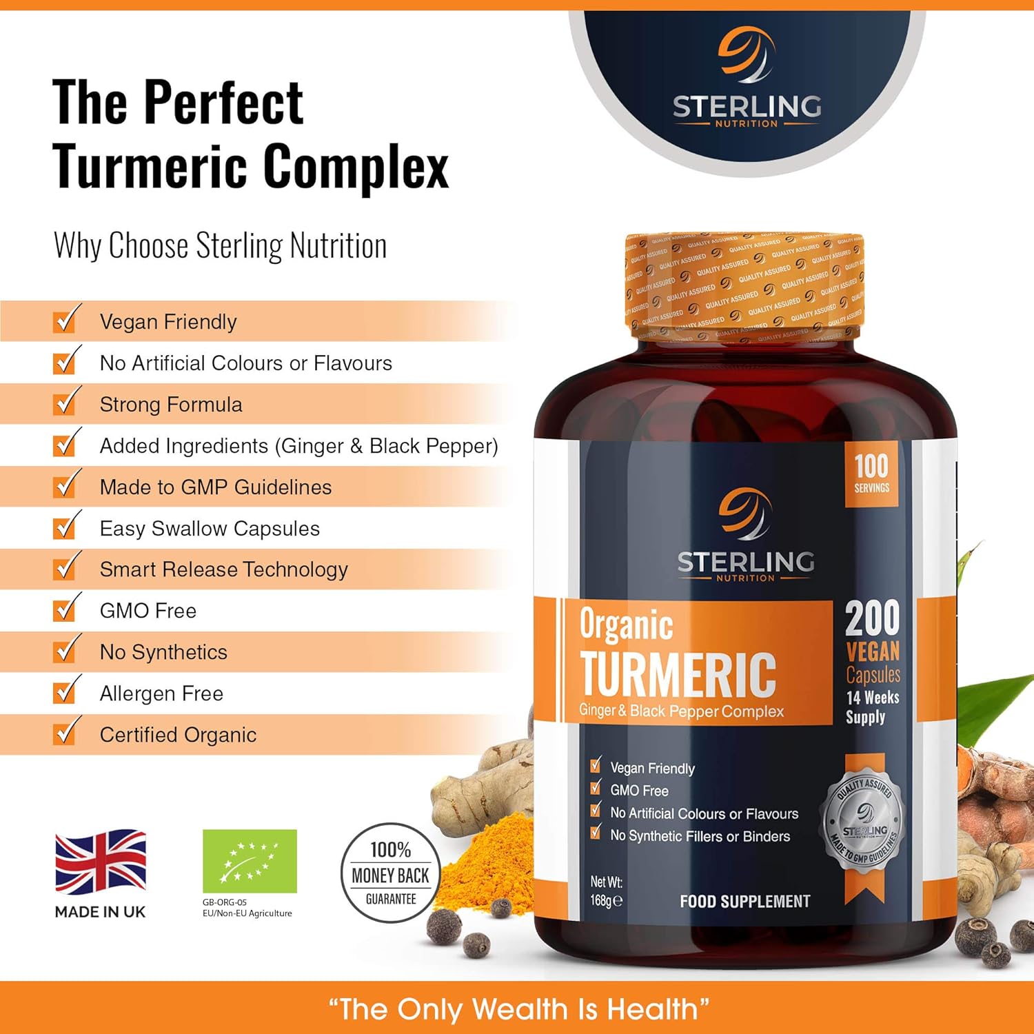 Turmeric Curcumin Capsules - 95% Extract, 500mg Per Serving, 60 count (Pack of 1) - Image 3