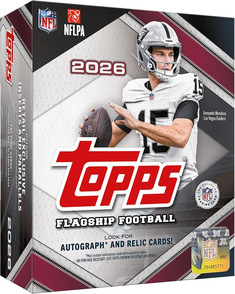 2026 Topps NFL Flagship Football - Factory Sealed - Mega Box