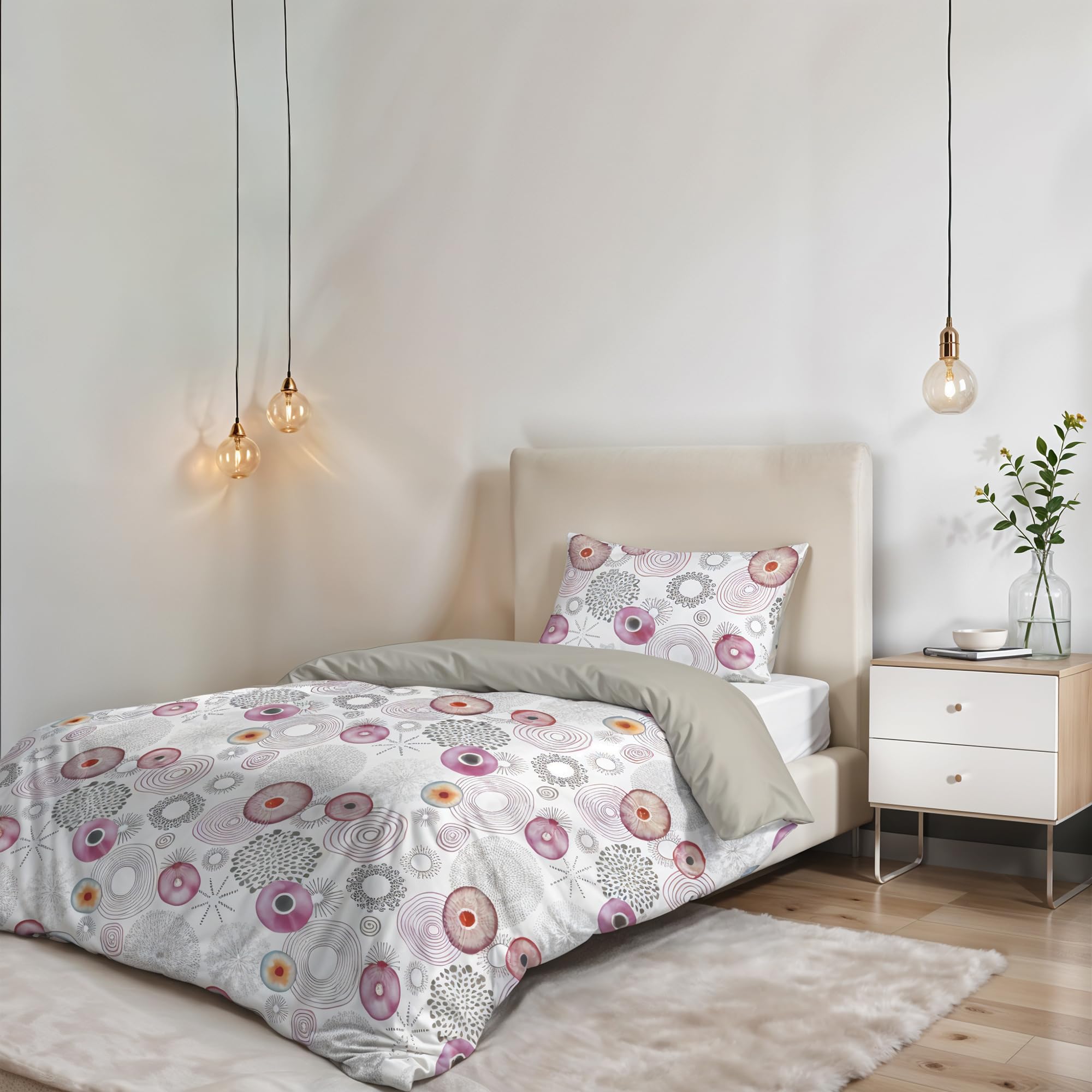 Italian Bed Linen Fantasy Duvet Cover Set, Morfeo, 1PM, Small Double