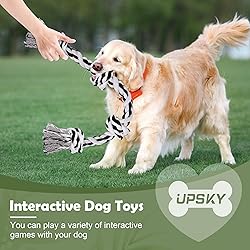 UPSKY Large Dog Rope Toys for Aggressive Chewers,2