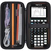 Elonbo Case for TI-84 Plus CE/TI-84 Evo/TI-84 Plus/TI-83 Plus Calculator | Texas Instruments TI-84 Plus CE/TI-84 Evo/TI-84 Plus/TI-83 Plus/TI-83 Plus CE Color Graphing Calculator Carrying Case, Black