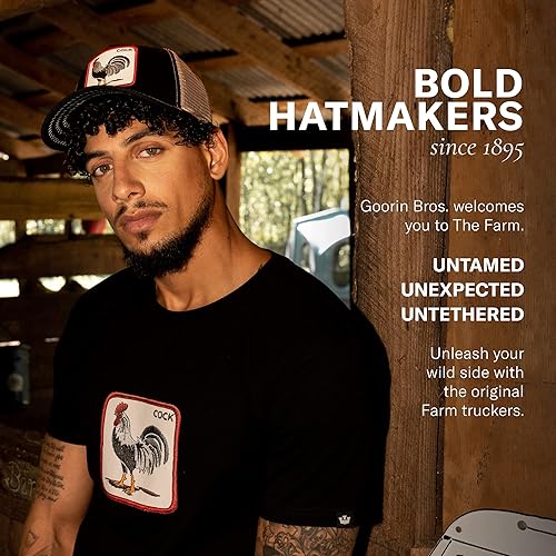 Goorin The Farm Unisex Baseball Trucker Hat, Navy (All