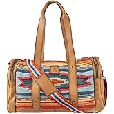 STS Ranchwear Women's Ranchwear Chaynee Valley Serape Leather, Adjustable Shoulder Strap Duffle Bag, 34144, Multicolor
