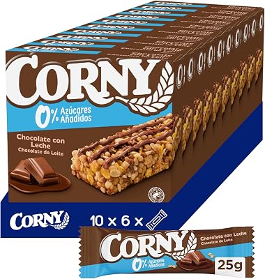 Barritas de Cereales 0% Chocolate con Leche, 10x6x20 g