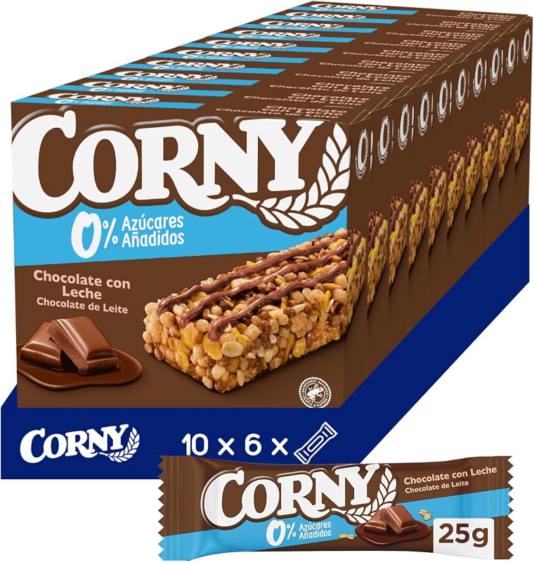 Barras de Cereais 0% Chocolate ao Leite, 10x6x20 g