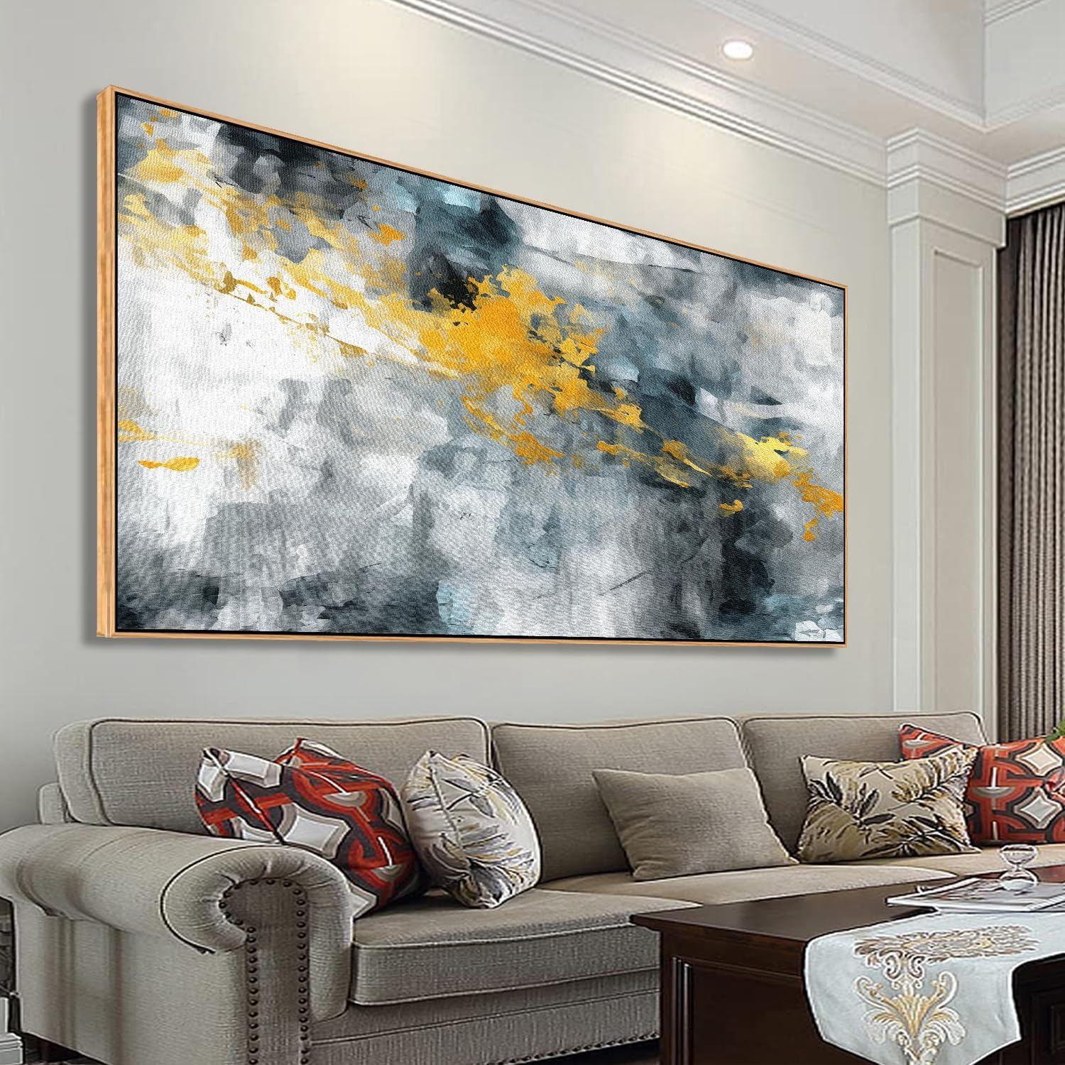 Paintings - Wall Art Abstract Art Canvas Prints for Living Room Bedroom Decor Abstract Wall Decor in Office Home Decor Artwork for Walls 20x40inch Ready to Hang (Framed)