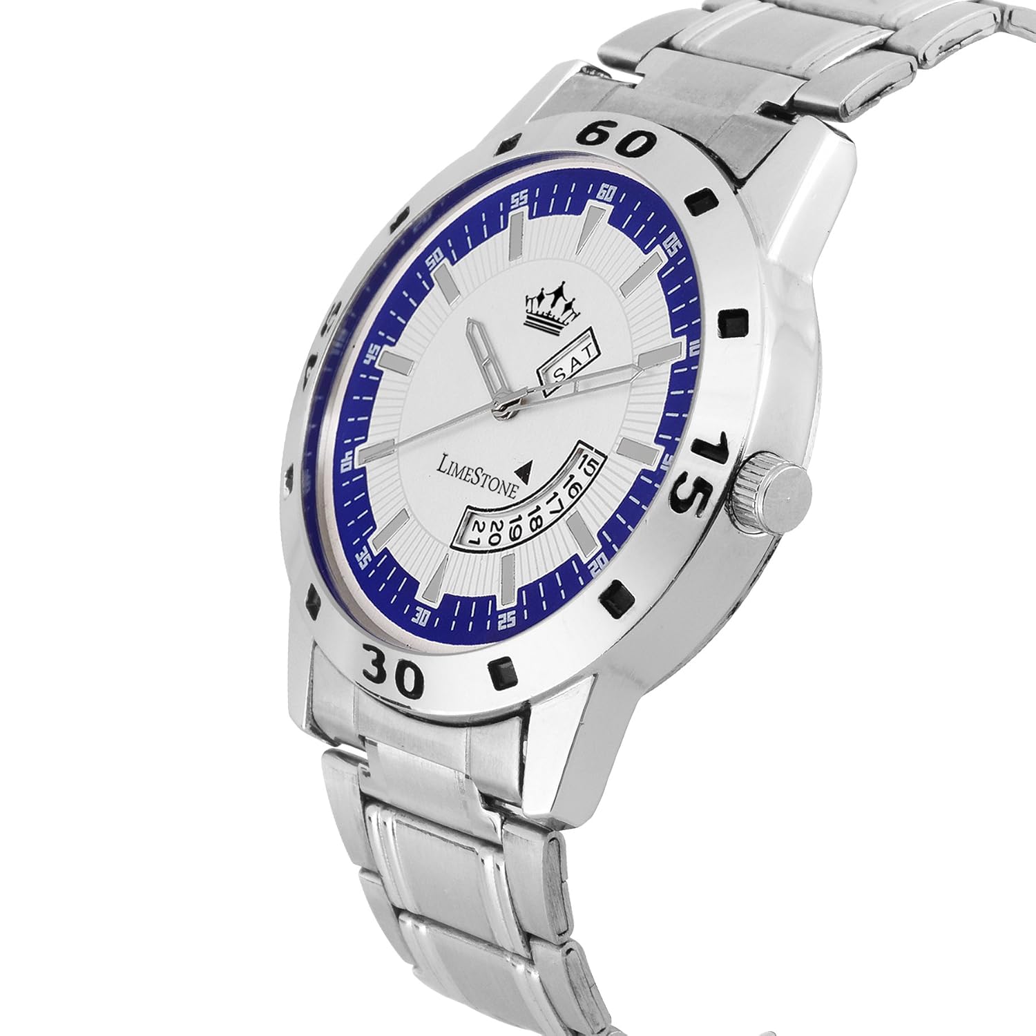 limestone analogue silver dial boy's & men's watch (ls2684)