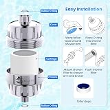 Aqua Earth Shower Filter Hard Water Chlorine Fluoride Softener Coconut Carbon view 4