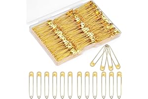 Mnuizu 1.1inch/28mm Small Safety Pins, 200Pcs Gold Safety Pins for Clothes, Mini Saftey Pin for Jewelry Making, Sewing Craft