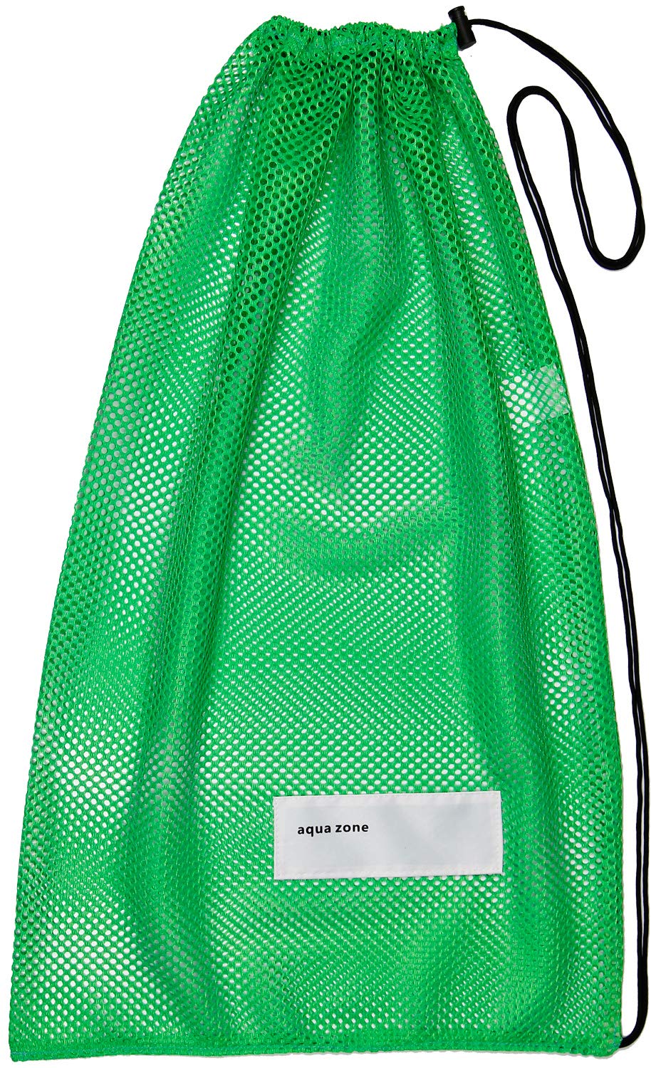Mesh Bag Sports Equipment Drawstring Bag for Swimming Beach Diving Travel Gym (Neon Green)