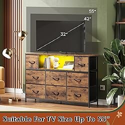 WLIVE TV Stand for 45, 50, 55 inch