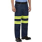 Red Kap Men's Enhanced Visibility Relaxed-Fit Jean