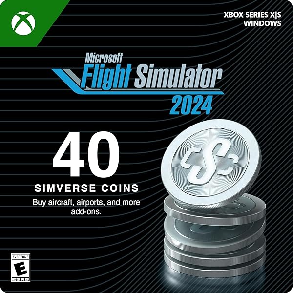 Amazon.com: Microsoft Flight Simulator 2024 - 240 Simverse Coins