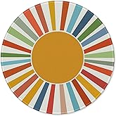 ZNGFON Boho Rainbow Sun Round Gaming Mouse Pad, Mid Century Modern Prints Boho Round Decorate Mousepads for Desk Home Office Computers Laptop Accessories, Bohemia Gifts for Women Men, 7.9x7.9 Inch
