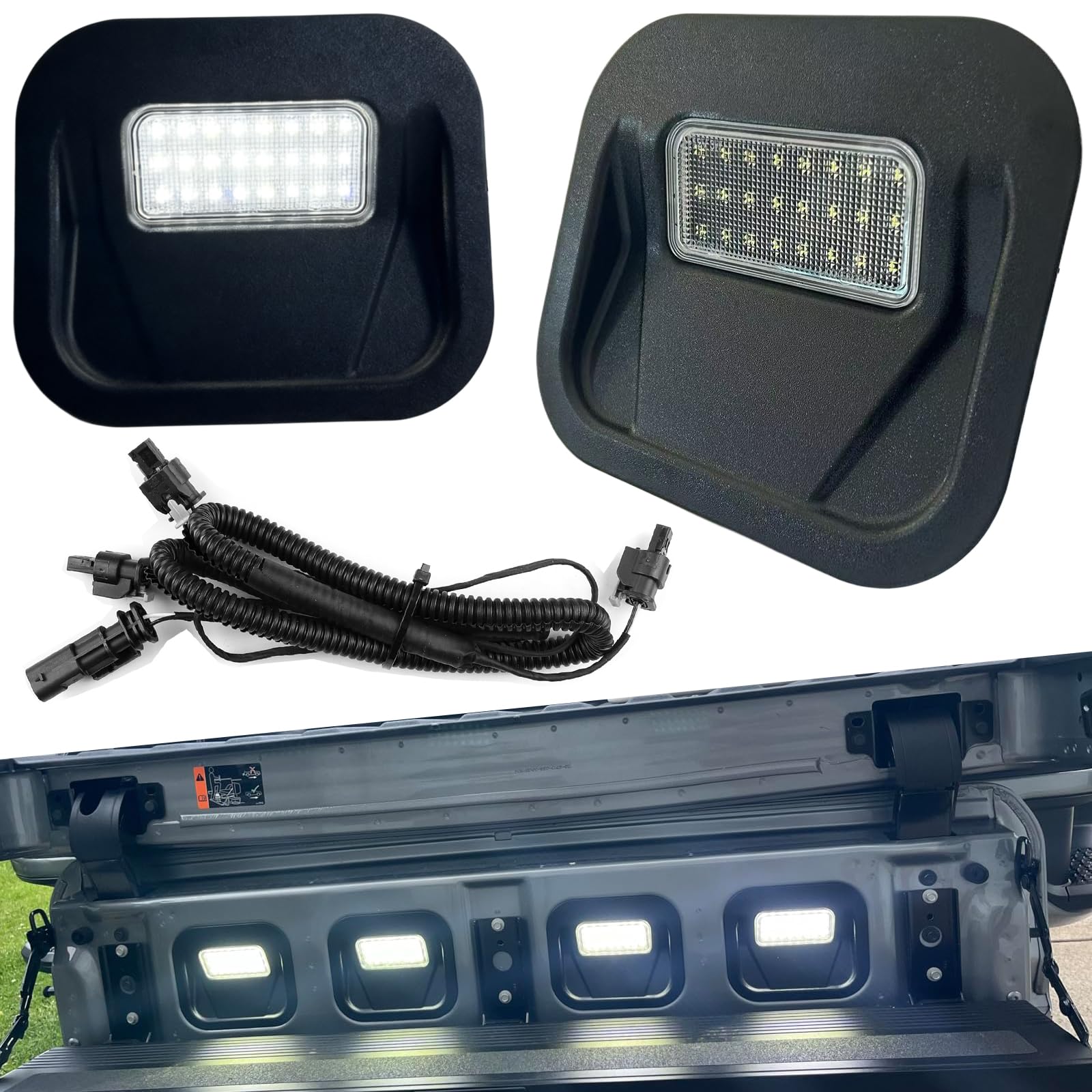 Photo 1 of autboom LED Tailgate Step Light Truck Bed Multi-Pro Lamp Assembly Repacement for 2020-2025 GMC Sierra 1500 2500 HD 3500 HD,2020-2025 Chevrolet Silverado 1500 2500HD 3500 HD accessories