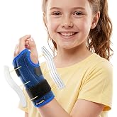 BraceUP Kids Wrist Brace with Dual Splints &ndash; Left Hand, 3.9&ndash;6.7 in | Pediatric Support; Youth Stabilizer; Child Hand Splint; Sprains; Strains; Sports; School; Boys; Girls; Daily Wear