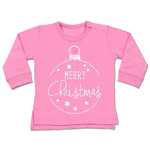 Shirtracer Weihnachten Baby - Merry Christmas handgemalt - Baby Pullover