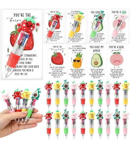 60-Piece Cartoon Gel Pens Set - Food Themed 0.5mm Ink Pens For Kids & Office