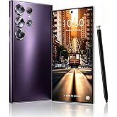 Unlocked Phone C24 Ultra Android 14 Phone,Works with T-Mobile, AT&amp;T,Purple | 8GB+256GB Large Storage Smart Phone, 6800 mAh Battery Cell Phone, 6.8-inch /5G Dual SIM/GPS