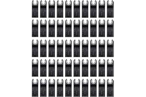 50Pcs Oscillating Tool Blades, Multi Tool Blades, Multitool Saw Blades for Wood Plastics Metal Quick Release Universal Kit Co