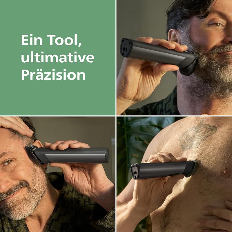 Multigroom Series 7000 All-in-One 16-teiliger Barttrimmer und Haarschneider für Gesicht, Kopf und Körper, selbstschärfende Metallklingen, 21 Längeneinstellungen (0,5-16 mm), Modell MG7931/15