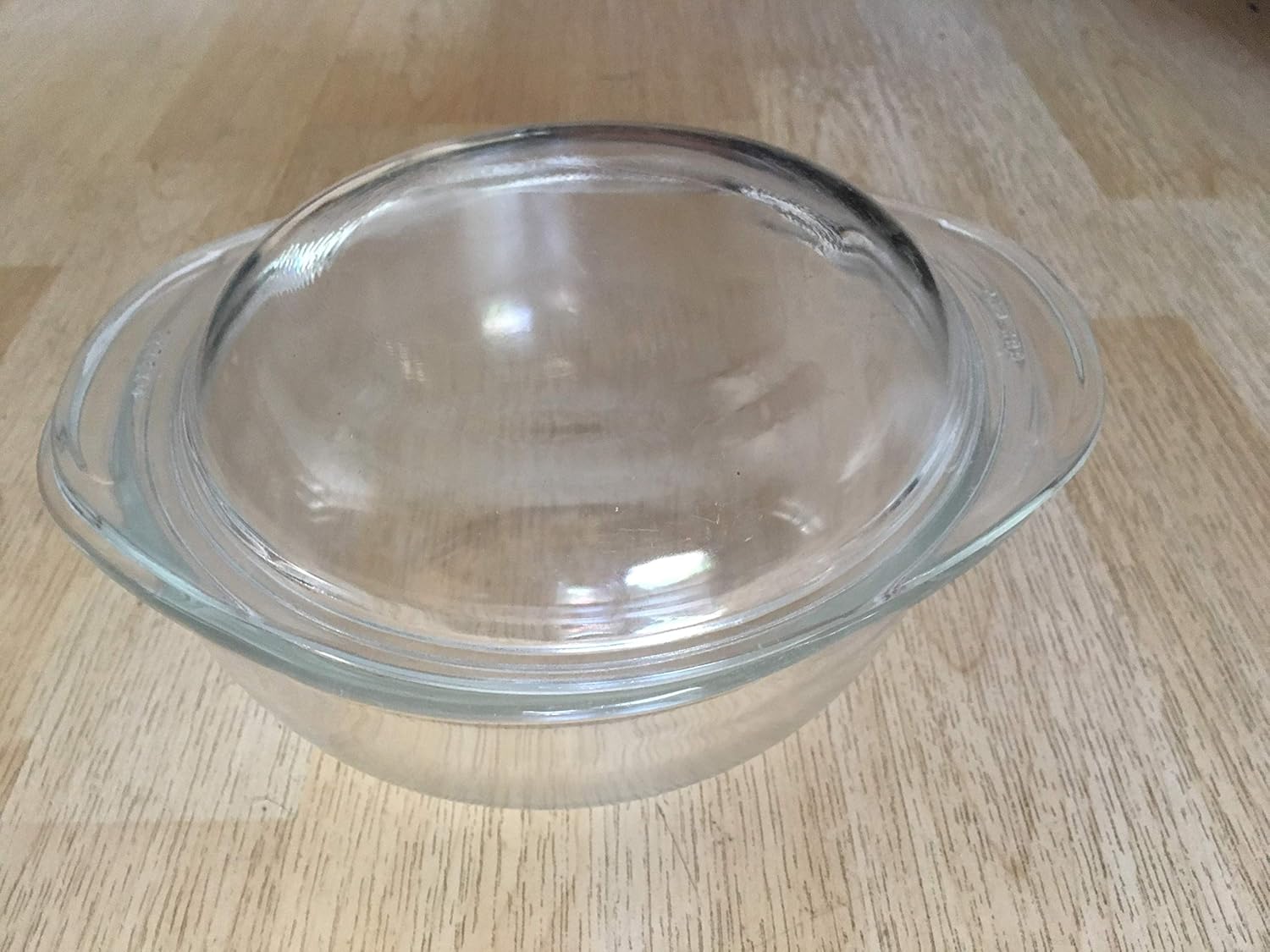 1 Qt and 2 Qt 1.5 Qt With Lids Made In Europe Simax Round Glass