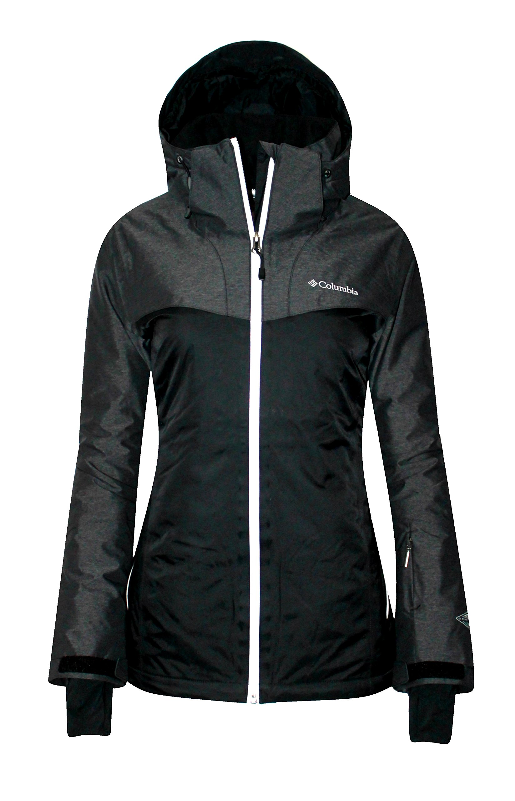 columbia women's snowshoe mountain omni heat waterproof hooded ski jacket