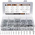 Trivd Frol 620pcs Pop Rivets Assortment Kit, 14 SAE Sizes Aluminum Blind Rivets (3/32" 1/8" 5/32" 3/16" 1/4") with Reinforced Label Case for Automotive, Aviation, Furniture, etc