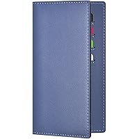 Check Book Covers Men Basic PU Leather Checkbook Cover – Multiple Colors (Red Shown) – With Plastic Divider & Register Slot Basic Pu Leather Checkbook Covers Colors (cn Red Gold - View #6