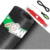 QWR Pet Proof Window Screen Replacement Kit, 39"x118" Durable High Hardness Screen Mesh Replacement Window Screens Repair Kit for Sliding Screen Door,Patio and Windows.(Folded Package with Tool Kit)