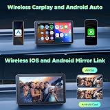LAMTTO 7 inch CarPlay Screen Wireless Android Auto Mirror Link Touchscreen view 3