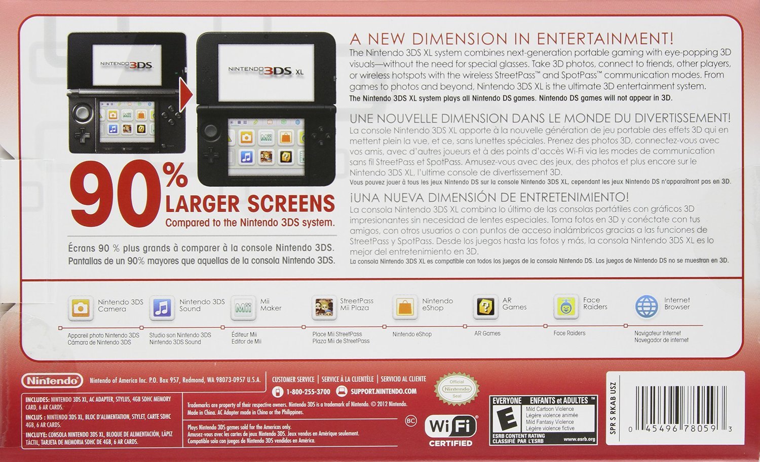 Nintendo 3DS XL - Red/Black