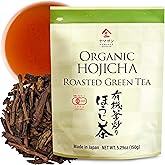YAMASAN KYOTO UJI Hojicha Tea, Roasted green Tea, Low caffeine, JAS Certified Organic, Japanese Tea, 150g Bag