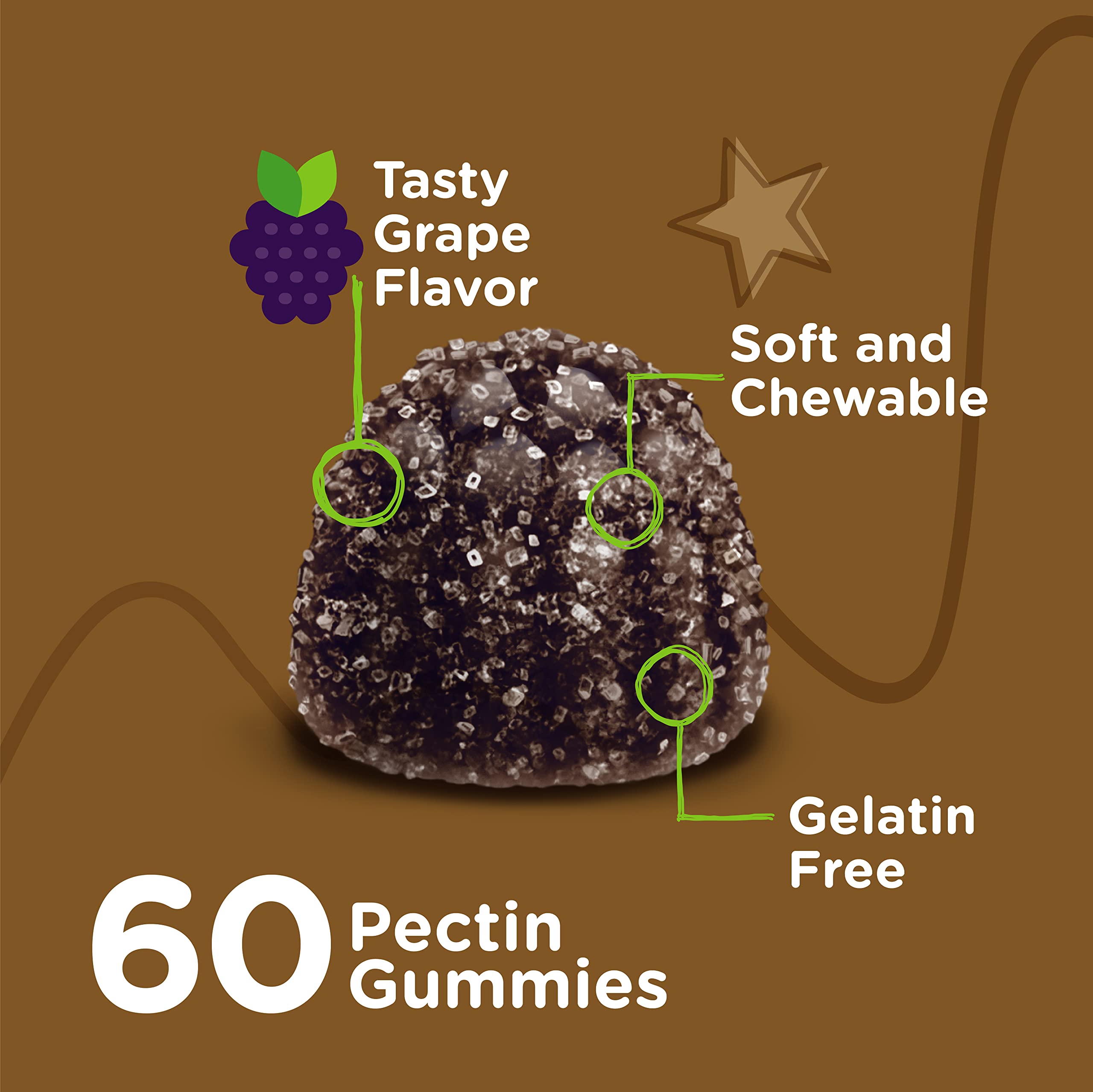 Viteey Iron Gummies for Kids with Vitamin C - Supports Energy, Blood Cell Formulation, Blood Builder Anemia Kids Iron Supplements - Vegan, Gelatin Free, Gluten Free - Tasty Chewable Grape Flavored