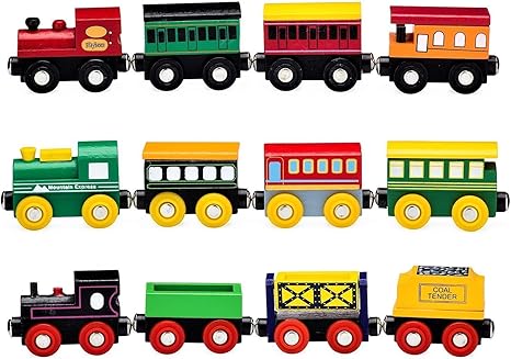 magnetic toy train set