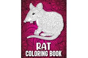 Rat Coloring Book: A Fun Coloring Book for Rat Lovers with Beautiful & Intricate Patterns to Release Stress after Stressful W